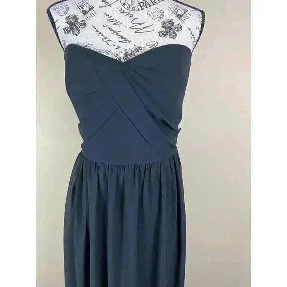 SOCIAL BRIDESMAIDS Strapless Georgette A-Line dres - Picture 3 of 5